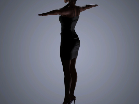 Kate Beckinsale Character 3D Model