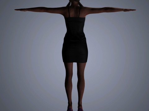 Kate Beckinsale Character 3D Model