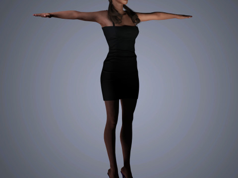 Kate Beckinsale Character 3D Model