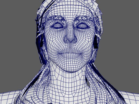 Kate Beckinsale Character 3D Model