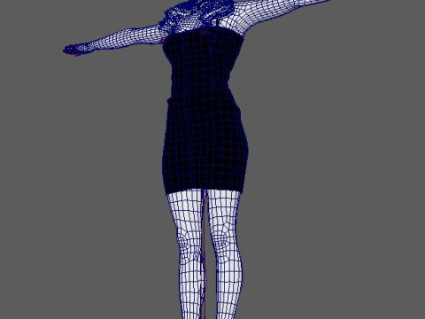 Kate Beckinsale Character 3D Model
