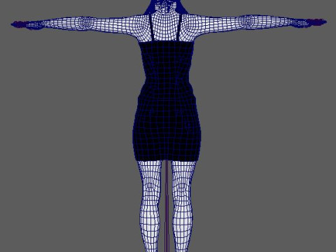 Kate Beckinsale Character 3D Model