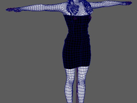 Kate Beckinsale Character 3D Model