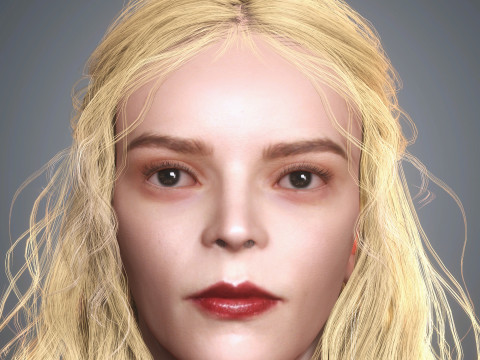 Anya Taylor-Joy Character Model 3D