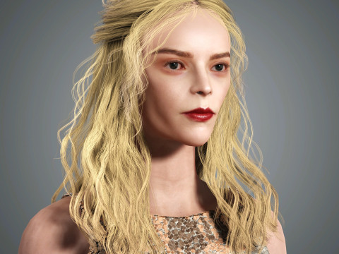 Anya Taylor-Joy Character Model 3D