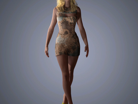 Anya Taylor-Joy Character Model 3D