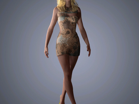 Anya Taylor-Joy Character Model 3D