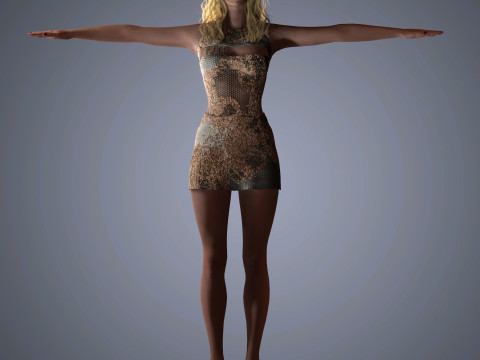 Anya Taylor-Joy Character Model 3D