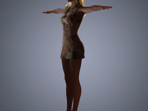 Anya Taylor-Joy Character Model 3D