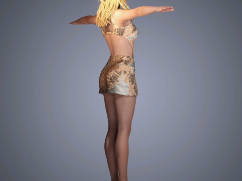 Anya Taylor-Joy Character Model 3D