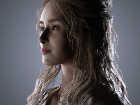 Sophie Turner Character 3D Model