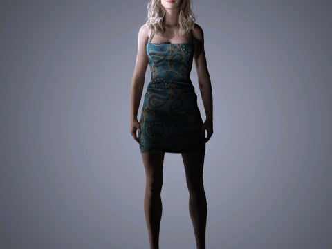 Sophie Turner Character 3D Model