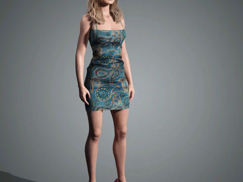 Sophie Turner Character 3D Model