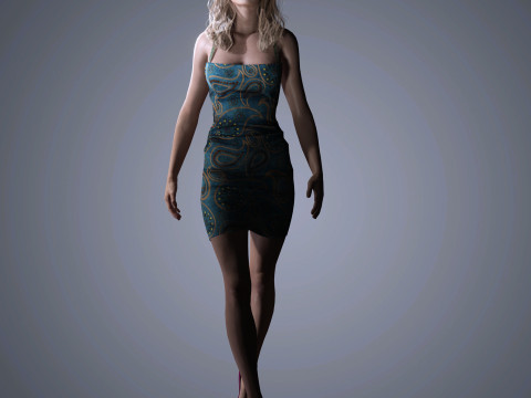 Sophie Turner Character 3D Model