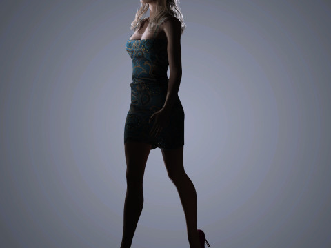 Sophie Turner Character 3D Model