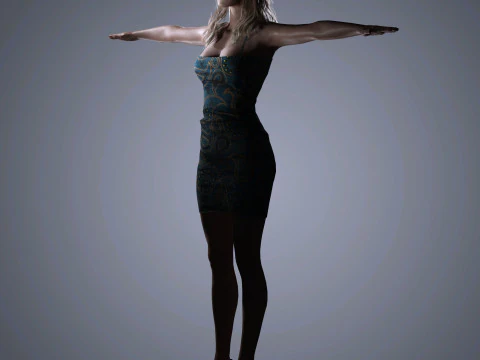 Sophie Turner Character 3D Model