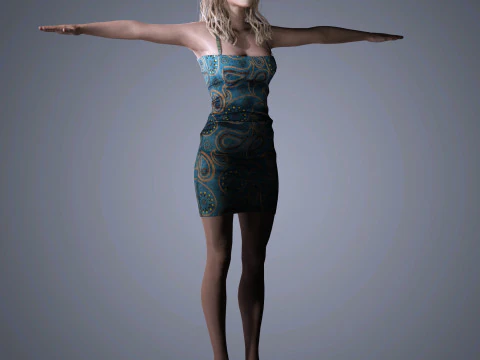 Sophie Turner Character 3D Model