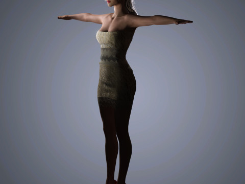 Ana De Armas Character 3D 模型