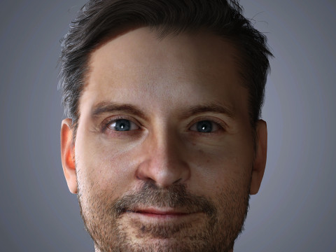 Tobey Maguire Character 3D Model