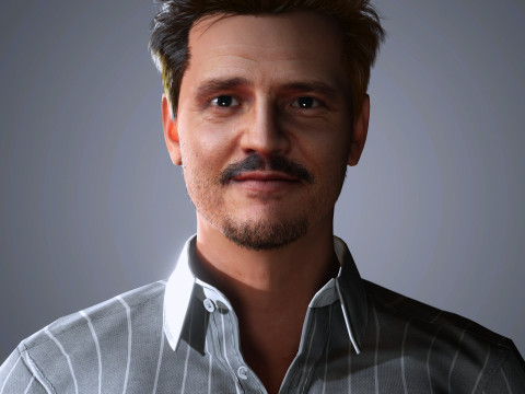 Pedro Pascal Character 3D Model