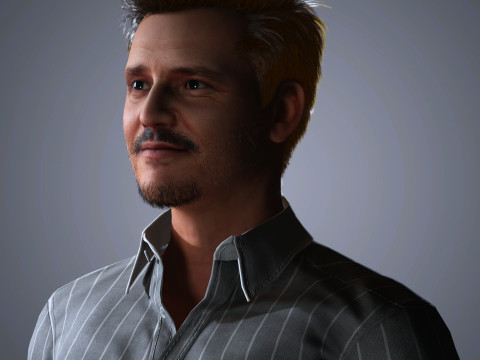 Pedro Pascal Character 3D Model