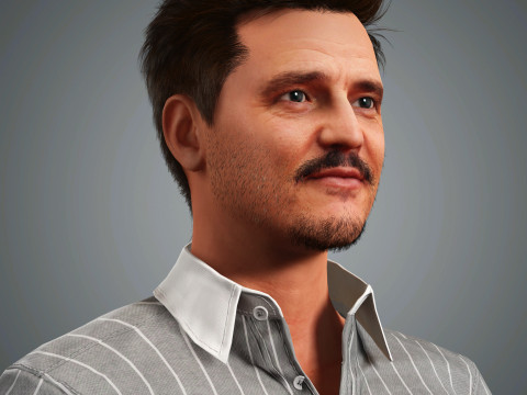 Pedro Pascal Character 3D Model