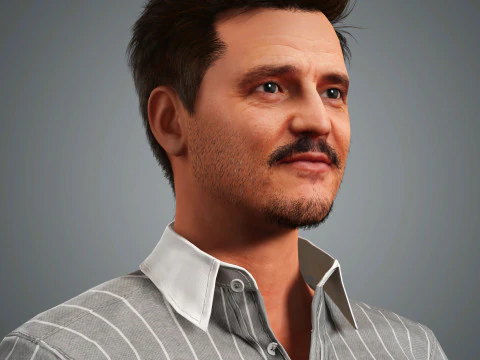 Pedro Pascal Character 3D Model