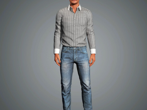 Pedro Pascal Character 3D Model