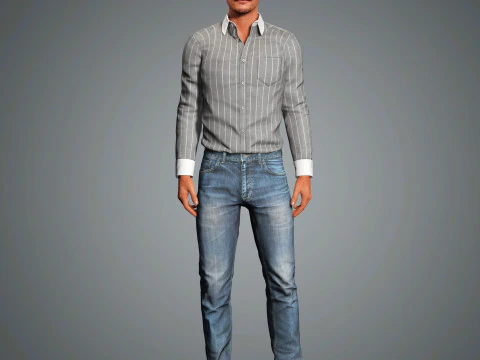 Pedro Pascal Character 3D Model