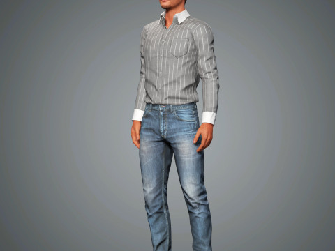 Pedro Pascal Character 3D Model