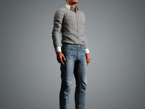 Pedro Pascal Character 3D Model