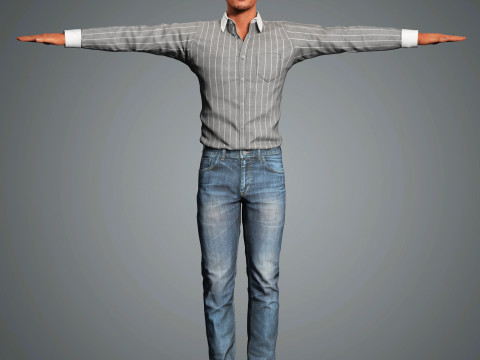 Pedro Pascal Character 3D Model