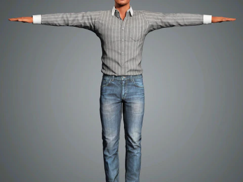 Pedro Pascal Character 3D Model
