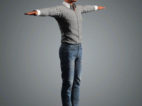 Pedro Pascal Character 3D Model