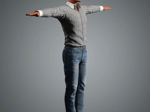 Pedro Pascal Character 3D Model