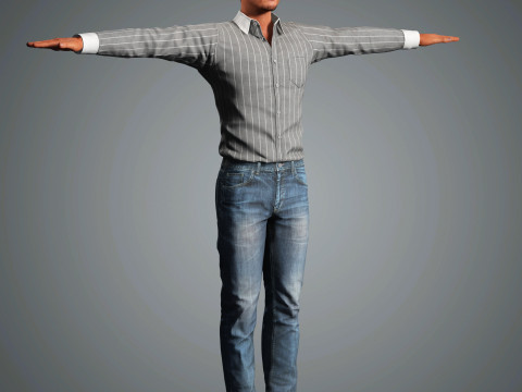 Pedro Pascal Character 3D Model