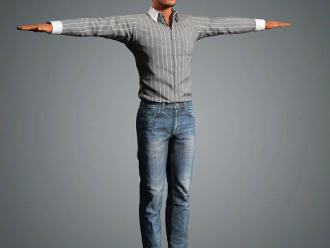 Pedro Pascal Character 3D Model