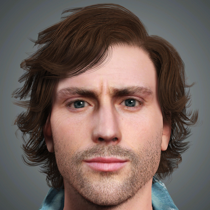 Aaron Taylor-Johnson Character 3D 모델 .c4d .max .obj .3ds .fbx .stl .blend 