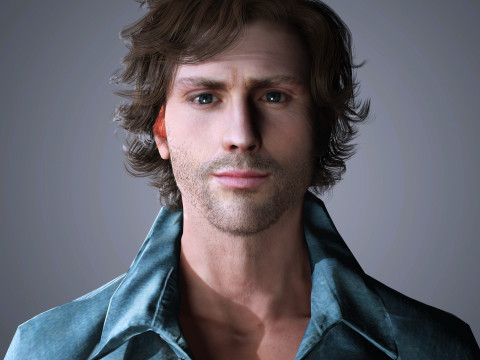 Aaron Taylor-Johnson Character 3D 모델