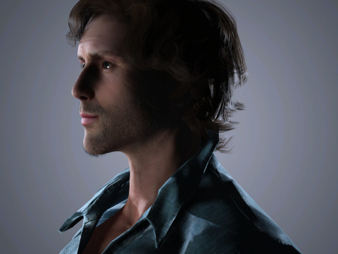 Aaron Taylor-Johnson Character 3D 모델