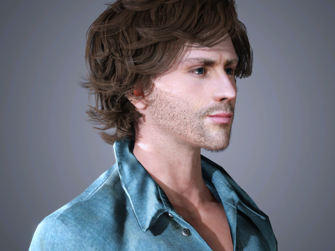 Aaron Taylor-Johnson Character 3D 모델