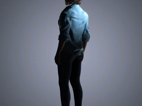 Aaron Taylor-Johnson Character 3D Model