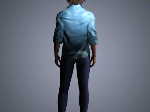Aaron Taylor-Johnson Character 3D 모델