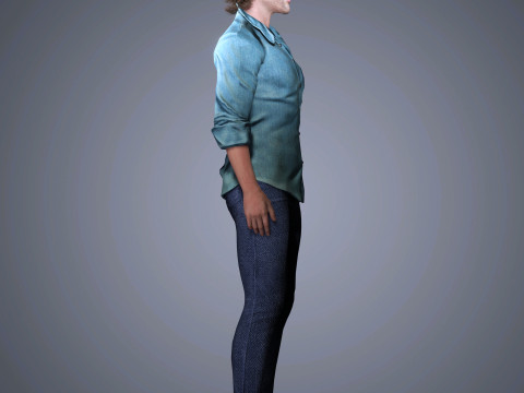 Aaron Taylor-Johnson Character 3D 모델