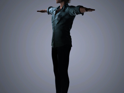 Aaron Taylor-Johnson Character 3D 모델