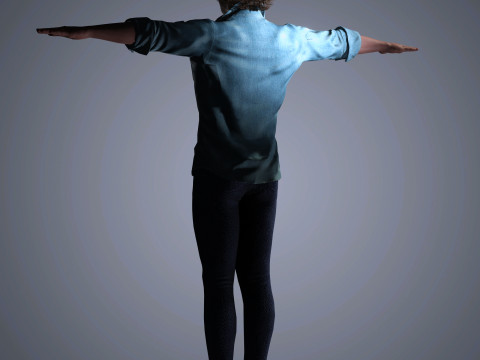 Aaron Taylor-Johnson Character 3D 모델