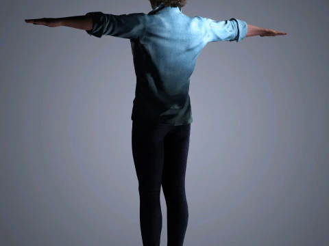 Aaron Taylor-Johnson Character 3D Model