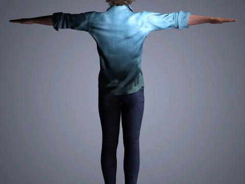 Aaron Taylor-Johnson Character 3D Model