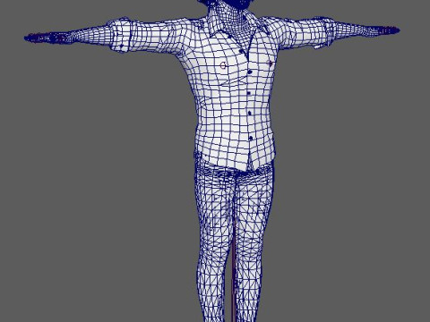 Aaron Taylor-Johnson Character 3D 모델