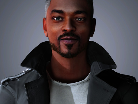 Anthony Mackie Character 3D Model